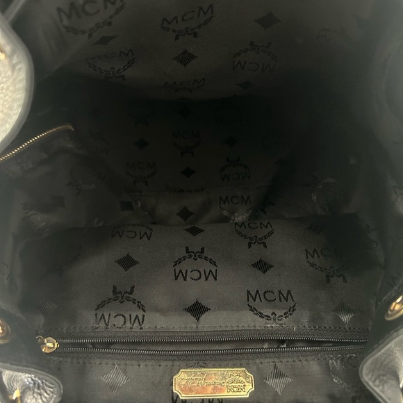 MCM Black leather backpack 🔥 - Picture 9 of 12